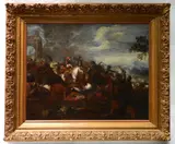 Jacques Courtois, - Battle Scene-, oil on canvas (relined)