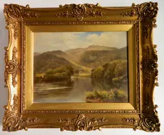 H. East, - ''On The Conway''-, oil on canvas