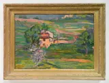 Jacques Gaston Émile Vaillant, - Countryside-, oil on canvas
