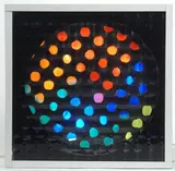 Grazia Varisco, Progetto-Nav. '70-'71- "Cromovariabile+quadrianda 151", 1970, Sul verso: firma