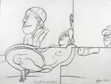 Valerio Adami, Il pittore con gli occhiali