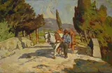 Contadino con carro by Carlo Domenici, offered Apr 2018