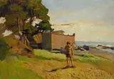 Ragazzo sulla spiaggia by Carlo Domenici, offered Apr 2018