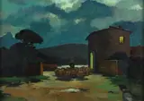 Rientro dal pascolo by Renato Natali, 1935, offered Apr 2018