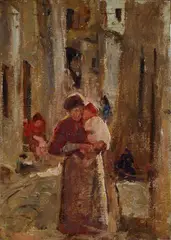 Madre e figlia by Cesare Ciani, offered Apr 2018