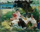 Francesco Bausi, Colazione a riva d'Arno