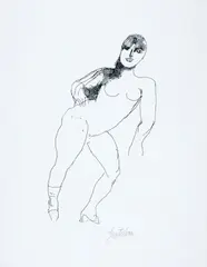 Franco Gentilini, Figura, lithograph