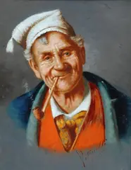 Achille Petrocelli, Uomo con pipa