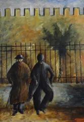 Due uomini by Ottone Rosai, 1935, offered Feb 2018