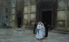 Giorno di comunione by Alfredo d'Andrade, offered Feb 2018