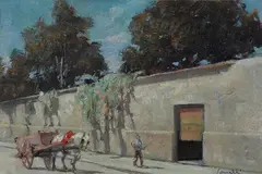 Strada con carro by Guido Somelli, offered Feb 2018