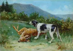 Cane con cervo by Alessandro Sani, offered Feb 2018