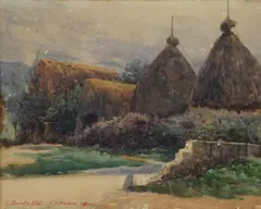 Pagliai by Cesare Bertolla, 1901, offered Feb 2018