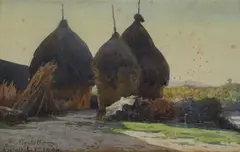 Pagliai by Cesare Bertolla, 1904, offered Feb 2018