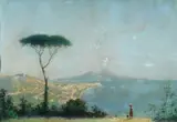 Gaetano Mormile, Veduta, Sul verso:: "Napoli dalla tomba di Virgilio G. Mormile V. Chiaramone n.