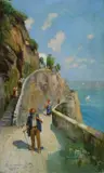 Bernardo Hay, Capri, sulla via, 1908