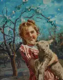 Michele de Simone, Fanciulla con capretto