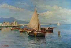 Fausto Pratella, Pescatori nel Golfo di Napoli