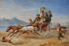 Carl Götzloff, Carrozzella a Napoli