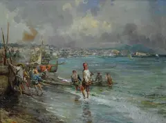 Giovanni Panza, Pescatori a riva