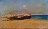 Vincenzo Caprile, Napoli, barche sulla spiaggia
