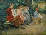 Raffaele Ragione, Ricamatrici in giardino