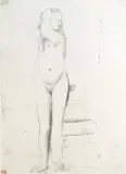 Giacomo Manzù, Nudo con sedia