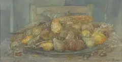 Cestino con zucchine by Giovanni Barbisan, 1970, offered Dec 2017