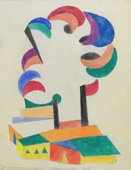 Bozzetti per arazzo by Vittorio Corona, 1926, offered Dec 2017