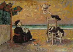 Il Pretino e l'Angioletto sul mare by Nino Caffè, offered Dec 2017