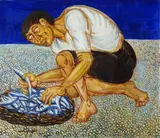 Giuseppe Migneco, Giovane con pesci