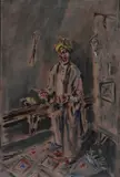Il turco by Filippo de Pisis, 1948, Sul verso: firma e data; etichetta, offered Dec 2017