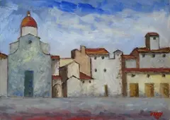 Piazza Cestello by Ottone Rosai, 1945, offered Dec 2017