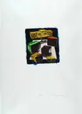Senza titolo by Mario Schifano, 1974, mixed media on paper, offered Dec 2017