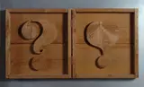 Mario Ceroli, Senza titolo, Scultura in legno (dittico)