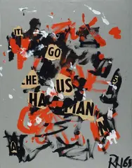 Raoul Hausmann, Senza titolo, 1963, Sigla e data in basso a destra. Sul verso: etichetta Fondazione Pagani Museo d'Arte Moderna