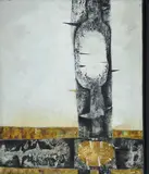 Roberto Crippa, Mattino, 1957, Sul verso: firma