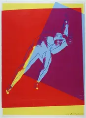 Speed skater by Andy Warhol, 1983, p.p1 {margin:, offered Dec 2017