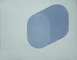 Rodolfo Aricò, Assonometria grigia, 1965, Sul verso: firma