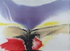 Phenomena full side by Paul Jenkins, 1985, offered Dec 2017