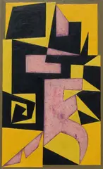 Santorini by Victor Vasarely, 1950, sul verso: titolo and data. Autentica di Michele Vasarely on foto con numero arch., offered Dec 2017