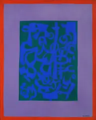 Rossobluverdeviola by Carla Accardi, 1970, offered Dec 2017