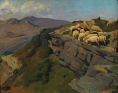 Paesaggio con pecore by Giuseppe Rossi, offered Dec 2017