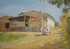 Paesaggio con buoi by Carlo Passigli, offered Dec 2017