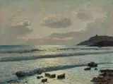 Marina by Gino Romiti, oil on faesite, offered Dec 2017