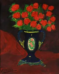 Vaso con rose by Giovanni Bartolena, offered Dec 2017