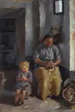 Ugo Vittore Bartolini, Interno con figure