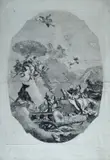 Le Grazie con Marte by Lorenzo Baldissera Tiepolo, paper vergellata con filigrana "A". La stampa riprodurrebbe il dipinto on canvas realizzato dal padre dell'autore, offered Dec 2017