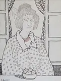 Marcello Boccacci, Ritratto di donna con cestino di frutta