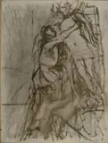 Ugo Capocchini, Figure, oil on canvas